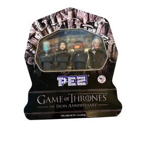 Game Of Thrones PEZ Collectors Tin 4 Dispensers & Candy Iron Anniversary Edition